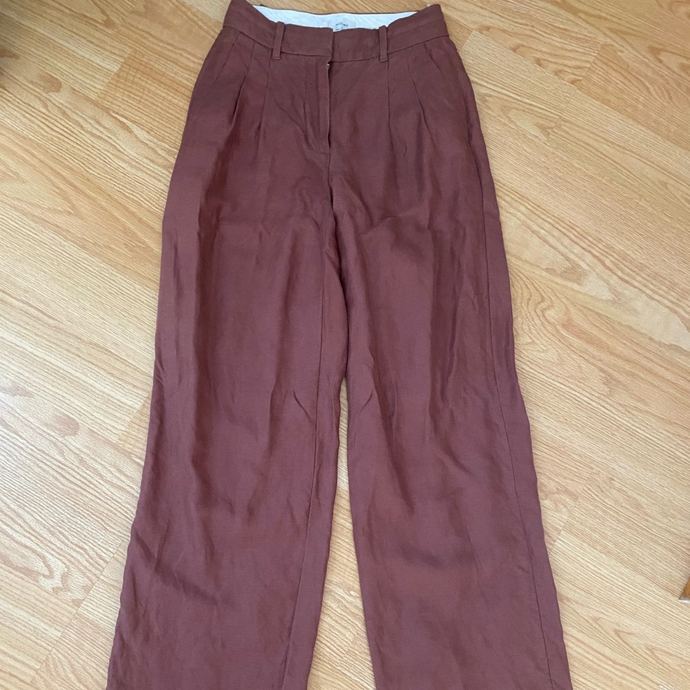Aritzia linen effortless pants
